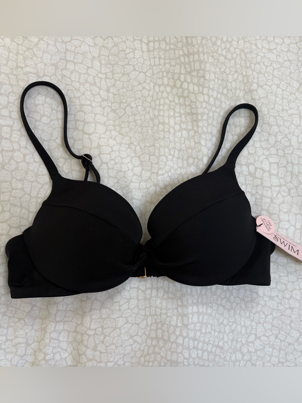 NWT❗️Victoria's Secret Black Push-Up Bikini Top